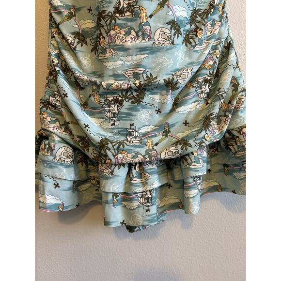 Hot Topic Peter Pan Mermaid Swimsuit Women’s L Retro Rockabilly Disney One Piece - Picture 16 of 16